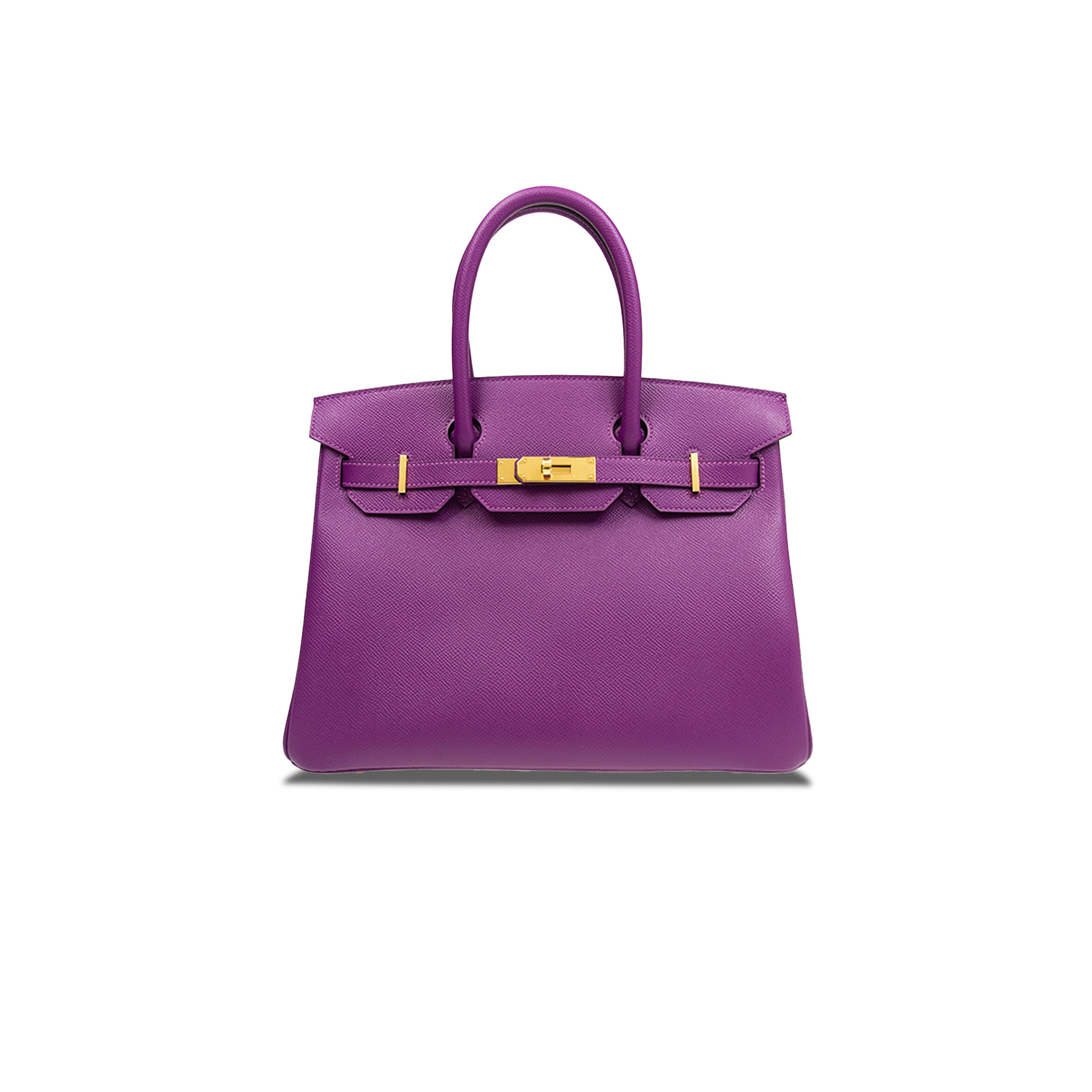 H**me5 BIRKIN 30 TOGO LEATHER ANEMONE PURPLE GOLD BUCKLE BAG BK30P9EPGP (30*23*15cm) Master Quality